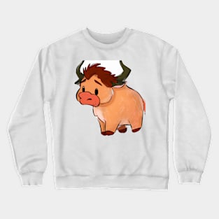 Cute Buffalo Drawing Crewneck Sweatshirt